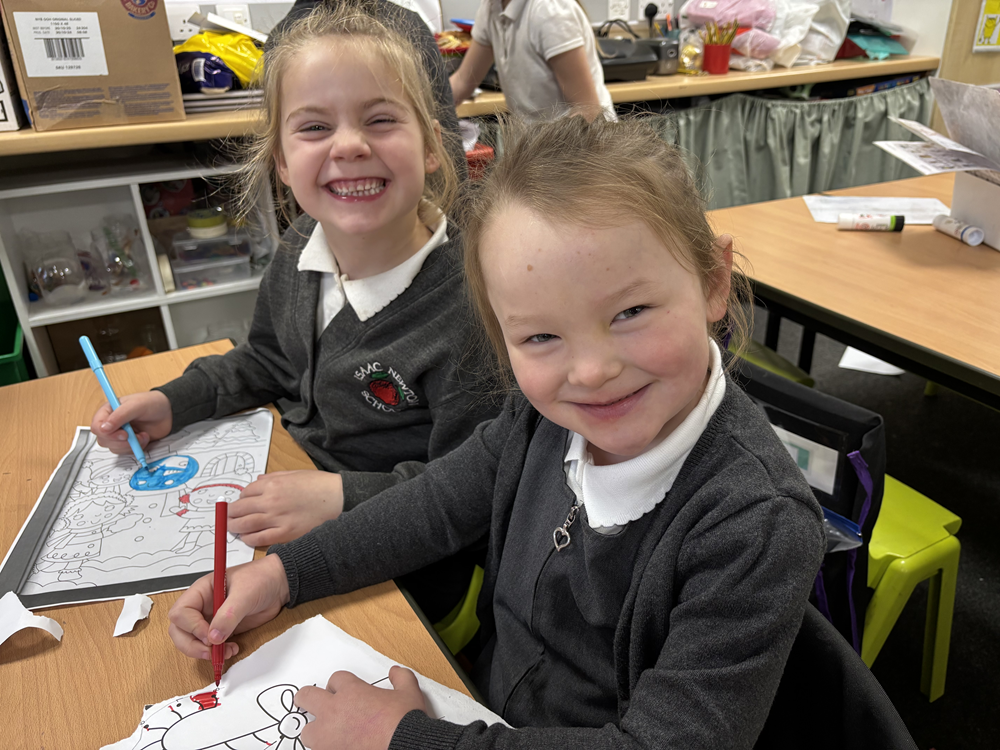 two pupils during lesson time